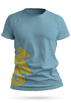 T-SHIRT SLAP BLUE MINT